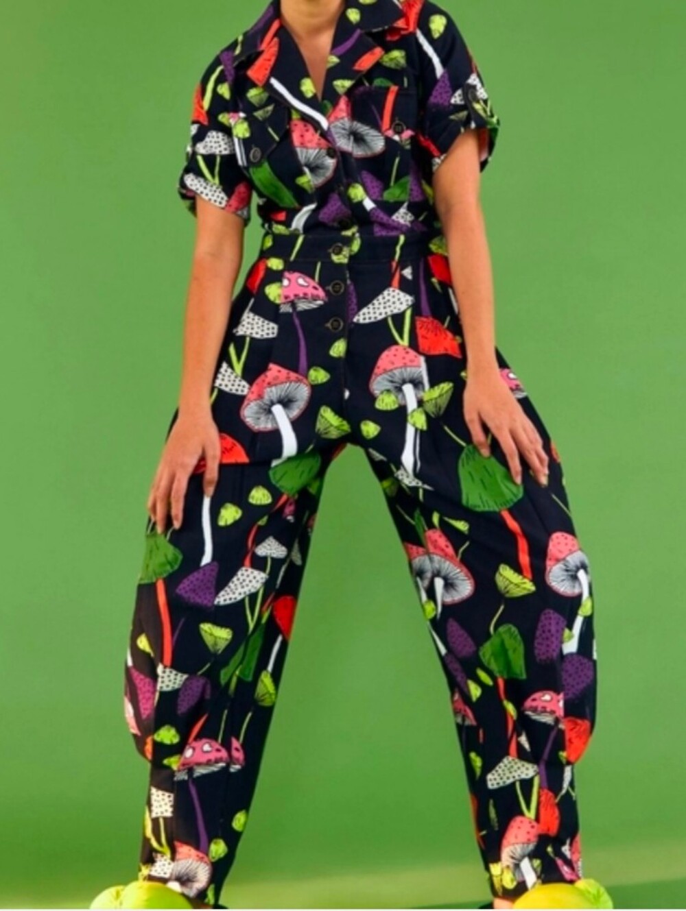 Farm Rio Mushroom Jumpsuit - Picture 2 of 8